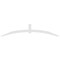Ekena Millwork Archdale Architectural Grade PVC Gable Bracket, 96"W x 20"H x 2"D x 4"F, 5/12 Pitch GBP096X20X0204ARC00 - alternate 3